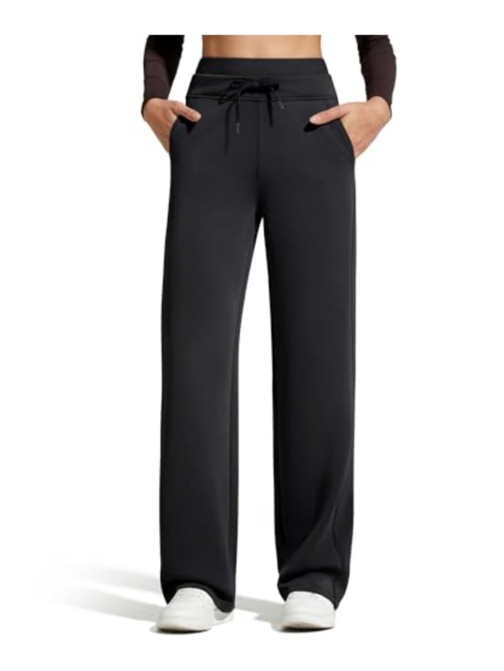 Modal Soft Wide Leg Sweatpants with Pockets Drawstring Waist Casual Lounge Pants